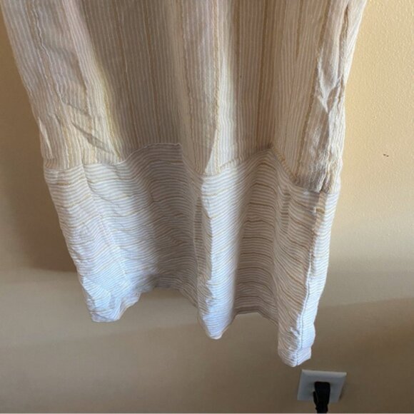 American Eagle 2022 Smocked Wide Leg Pant Woman Medium Stripped Cotton Festival - Picture 6 of 16